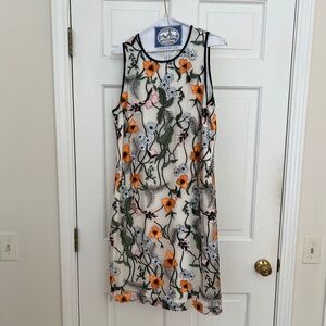 Embroidered cocktail dress